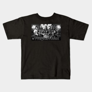 Black and White WWF 90s Kids T-Shirt